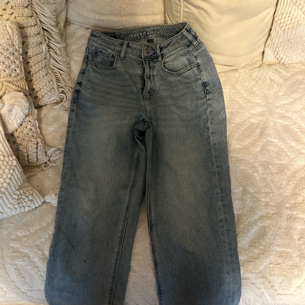 American Eagle Outfitters Blue Straight Leg Jeans